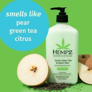 Hemptz Exotic Green Tea & Asian Pear
Herbal Body Moisturizer NWT